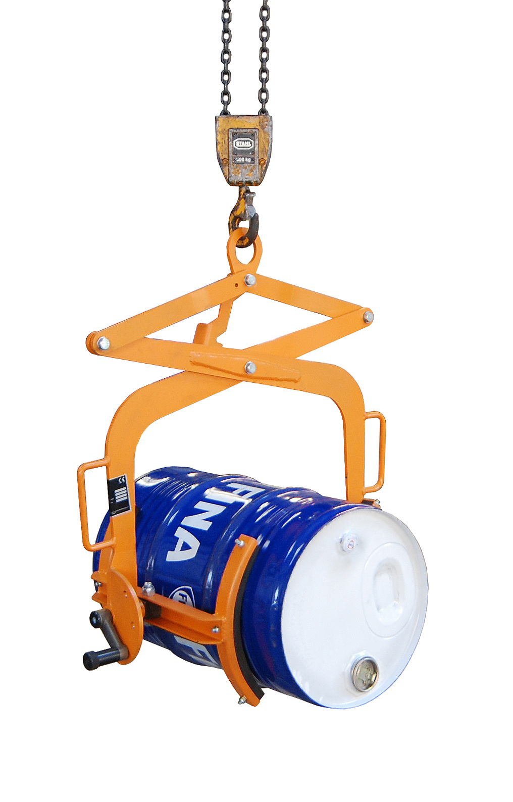 Fasswendezange Typ FWZ RAL 2000 Gelborange